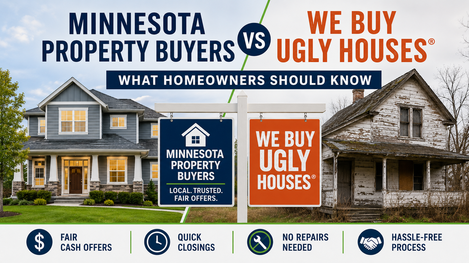 Minnesota Property Buyers vs “We Buy Ugly Houses”: What Homeowners Should Know