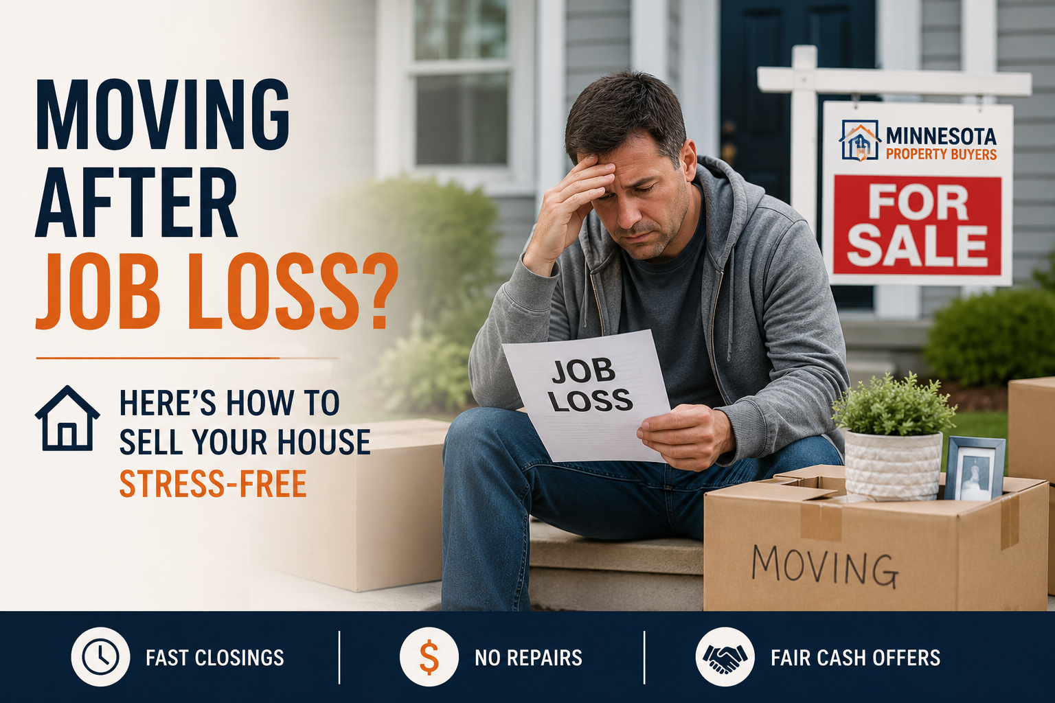 Moving After Job Loss? Here’s How to Sell Your House Stress-Free